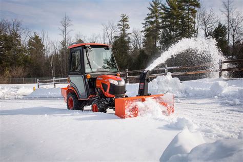 kubota tractors with snowblower attachments